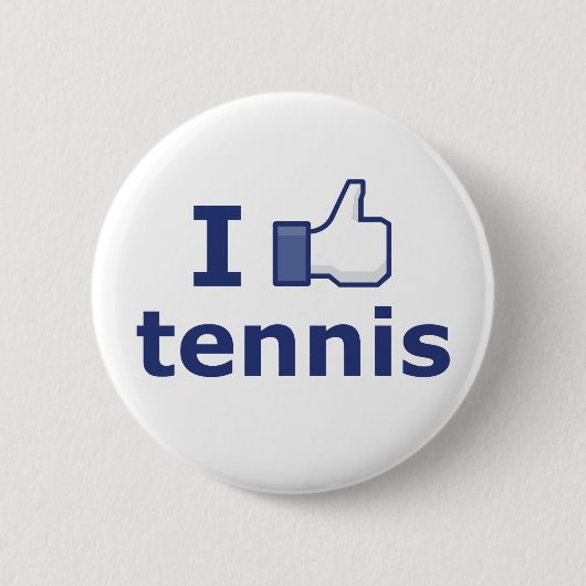 テニスが好き 缶バッジ (正面)