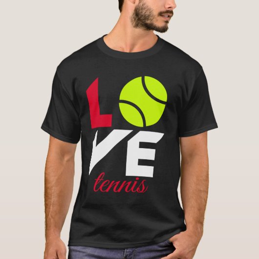 テニスが好き Tシャツ (正面)