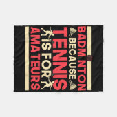 テニスがAmaのためなので、バーディシャトルバドミントン フリースブランケット (正面(横))