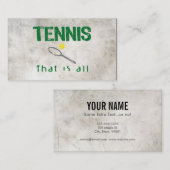 テニスだけだよ 名刺 (正面/裏面)