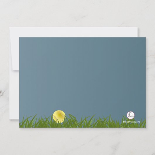 テニスだれでもか。 招待状 (裏面)