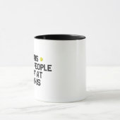 テニスでビートの涙おもしろい マグカップ (中央)