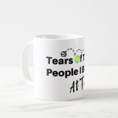 テニスでビートの涙 コーヒーマグカップ (正面左)