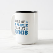 テニスでビートの涙 ツートーンマグカップ (正面左)