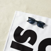 テニスで落忘れち着いて打ち砕く ビーチタオル (インサイチュ)