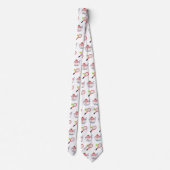 テニスとイチゴ&クリームタイ ネクタイ (裏面)