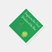 テニスとカクテル スタンダードカクテルナプキン (角)