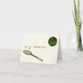 テニスとマティーニサンキューカード サンキューカード (正面)