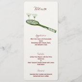 テニスとマルティーニパーティーメニュー メニュー (正面)