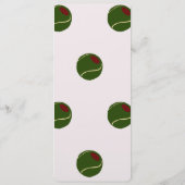 テニスとマルティーニパーティーメニュー メニュー (裏面)