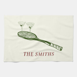 テニスとマルティーニ キッチンタオル