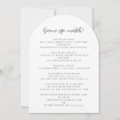 テニスと詳細結婚の愛 招待状 (裏面)