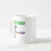 テニスのおばあさん コーヒーマグカップ (正面左)