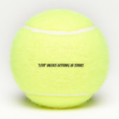 テニスのおもしろいな引用文の愛無し テニスボール (裏面)