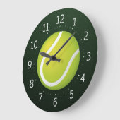 テニスのための最も最高のなスポーツ|の時間 ラージ壁時計 (傾斜)