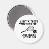 テニスのない一日 マグネット (正面/裏面)