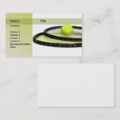 テニスのインストラクター 名刺 (正面/裏面)