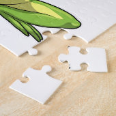 テニスのカエルとテニスラケット ジグソーパズル (側面)