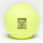 テニスのキャプテン過労と低賃金 テニスボール (裏面)