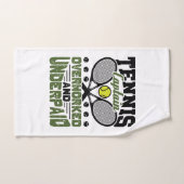 テニスのキャプテン過労と低賃金 ハンドタオル (ハンドタオル)