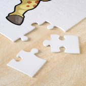 テニスのキリンとテニスラケット ジグソーパズル (側面)