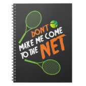テニスのギフトのアイディアのテニス選手 ノートブック (正面)