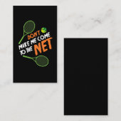 テニスのギフトのアイディアのテニス選手 名刺 (正面/裏面)