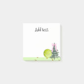 テニスのクリスマスをテーマにしたプレーヤー向けギフト ポストイット (正面)