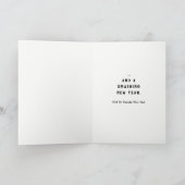 テニスのクリスマスグリーティング シーズンカード (内部)