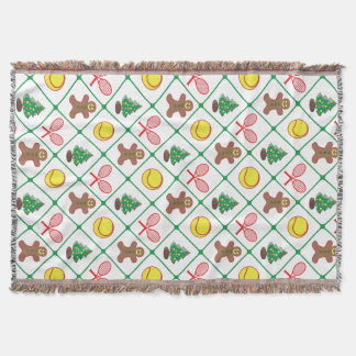 テニスのクリスマスパターン スローブランケット