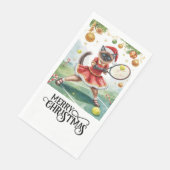 テニスのクリスマスパーティーと猫プレーヤー (コーナー)