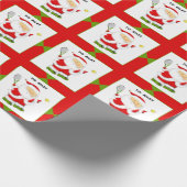 テニスのクリスマスプレゼント ラッピングペーパー (角)