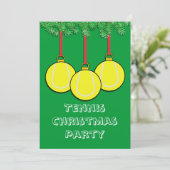 テニスのクリスマス招待状 招待状 (スタンド正面)