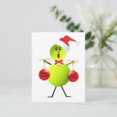 テニスのクリスマス シーズンポストカード (スタンド正面)