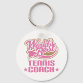 テニスのコーチのギフト キーホルダー (正面)