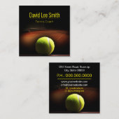 テニスのコーチスクエア名刺 スクエア名刺 (正面/裏面)