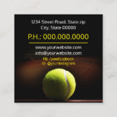 テニスのコーチスクエア名刺 スクエア名刺 (裏面)