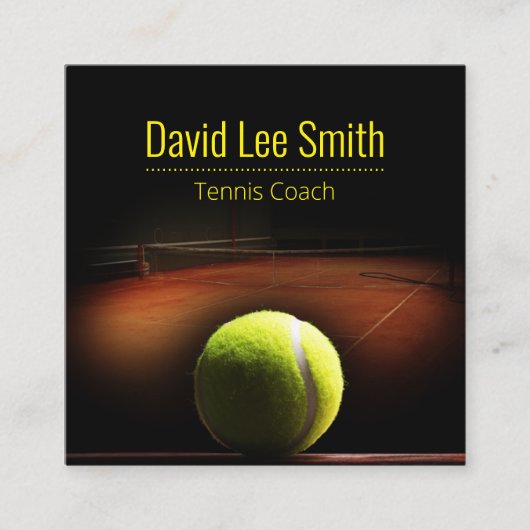 テニスのコーチスクエア名刺 スクエア名刺 (正面)