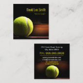 テニスのコーチスクエア名刺 スクエア名刺 (正面/裏面)