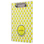 テニスのコーチ名ボールスポーツチームの多様性おもしろい クリップボード (左)