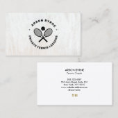 テニスのコーチ白木の名刺 名刺 (正面/裏面)