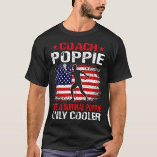テニスのコーチ通常のポップパイのみクール Tシャツ