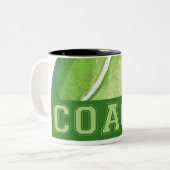 テニスのコーチ ツートーンマグカップ (正面左)