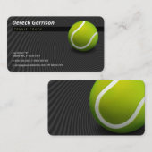 テニスのコーチ |トレーナーの練習レッスン 名刺 (正面/裏面)