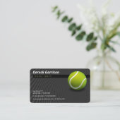 テニスのコーチ |トレーナーの練習レッスン 名刺 (スタンド正面)