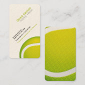 テニスのコーチ |トレーナーの練習レッスン 名刺 (正面/裏面)