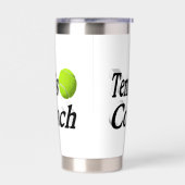 テニスのコーチ 保温保冷タンブラー (左面)