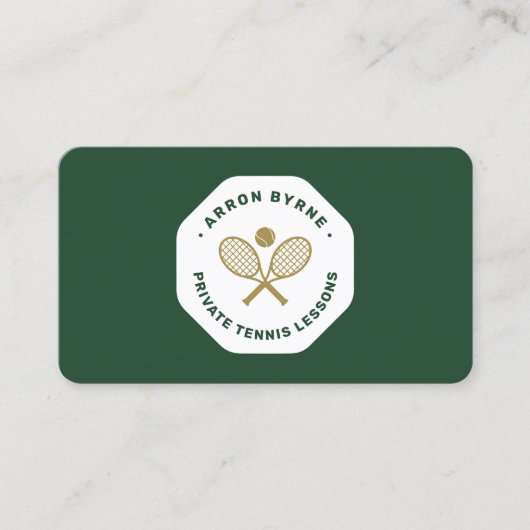 テニスのコーチ 名刺 (正面)