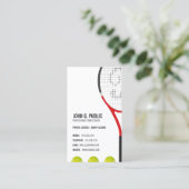 テニスのコーチ 名刺 (スタンド正面)