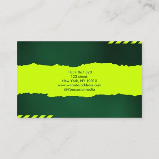 テニスのコーチ 名刺 (裏面)